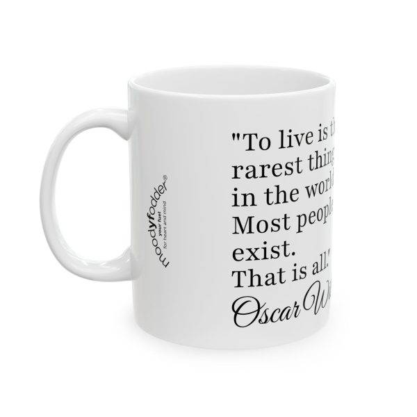 Wilde O - To Live is the Rarest Thing - Coffee Mug - Image 4