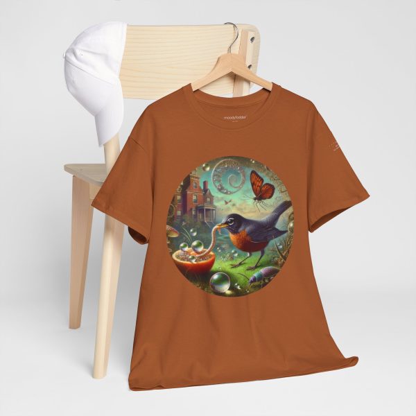 Dickinson E - Bird Came Down - Unisex Tee - Image 3