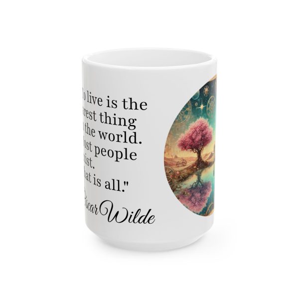 Wilde O - To Live is the Rarest Thing - Coffee Mug - Image 5