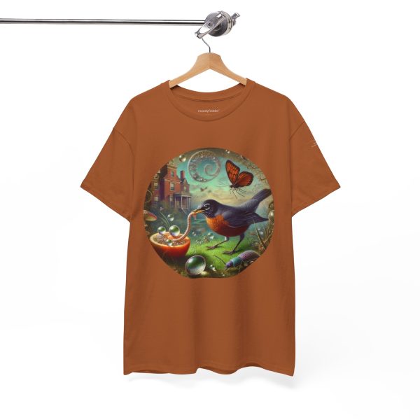 Dickinson E - Bird Came Down - Unisex Tee - Image 4