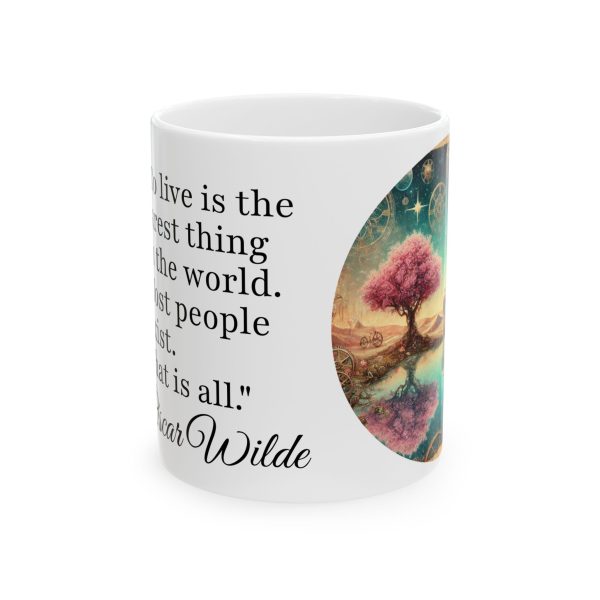 Wilde O - To Live is the Rarest Thing - Coffee Mug - Image 3