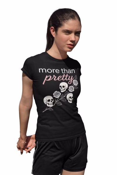 More Than Pretty Skulls 'n Roses Softstyle Shirt