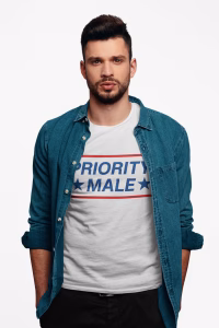 Priority Male Tee, Fun Unisex T-Shirt Summer Style - Image 2