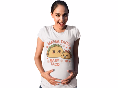 Cute Mama Taco Baby Taco Triblend Tee for Taco Lovers