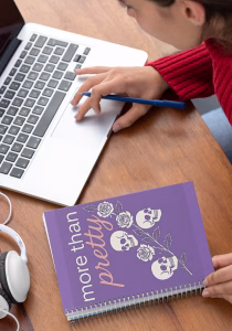 More Than Pretty Aesthetic Journal, School Supplies, Unique Notepad, Trendy Stationery, Purple - Image 2