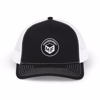Embroidered Snapback Trucker Cap moodyfodder® Brand