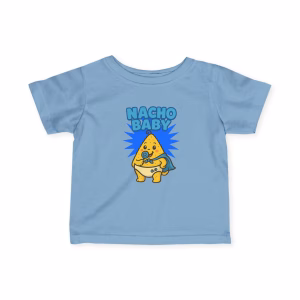 Cute Infant Tee - 'Nacho Baby' Funny Baby T-Shirt, Baby Shower Gift, Infant Casual Wear, Toddler Clothes, Children's Humor Shirt - Image 6