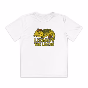Youth Lizard Tee | Lizardy the Lizard | Fun Graphic T-Shirt for Kids | Perfect for Birthday Gifts, Summer Camp, or Playtime - Image 2