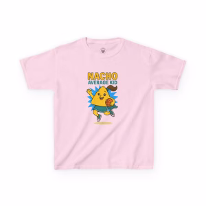 Nacho Average Kid Tee, Kids Cotton T-Shirt, Fun Summer Wear, Birthday Gift, Kids Playtime Shirt - Image 8