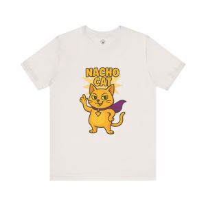 Nacho Cat Unisex Tee, Fun Graphic T-Shirt for Cat Lovers, Superhero Cat Design, Gift for Cat Owners, Perfect for Birthdays and Celebrations - Image 8