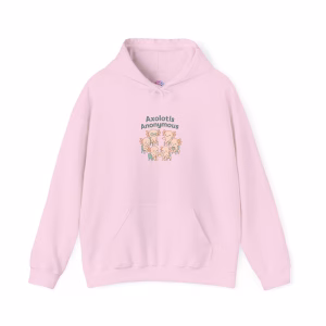 Cozy Axolotls Anonymous Hoodie, Cute Animal Sweatshirt, Gifts for Fish Lovers, Quirky Hoodie for Home, Unique Animal Apparel - Image 14