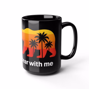 Bear With Me Coffee Mug California Sunset 15 oz - Image 6