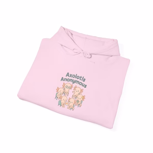 Cozy Axolotls Anonymous Hoodie, Cute Animal Sweatshirt, Gifts for Fish Lovers, Quirky Hoodie for Home, Unique Animal Apparel - Image 15