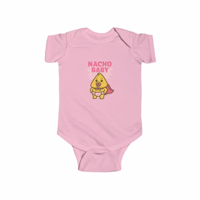 Cute Nacho Baby Bodysuit, Baby Shower Gift, Infant Apparel, Funny Baby Outfit, Newborn Clothes, Cute Baby Gift