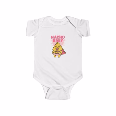 Cute Nacho Baby Bodysuit, Baby Shower Gift, Infant Apparel, Funny Baby Outfit, Newborn Clothes, Cute Baby Gift