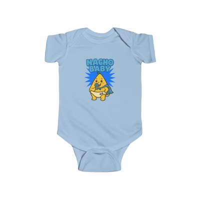 Cute 'Nacho Baby' Infant Bodysuit, Baby Shower Gift, Funny Baby Clothes, Newborn Outfit, First Birthday Gift