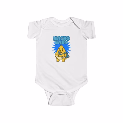 Cute 'Nacho Baby' Infant Bodysuit, Baby Shower Gift, Funny Baby Clothes, Newborn Outfit, First Birthday Gift