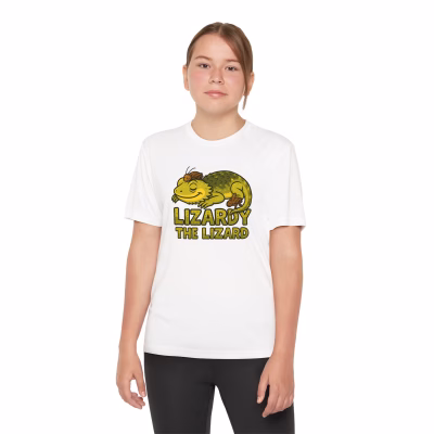 Youth Lizard Tee | Lizardy the Lizard | Fun Graphic T-Shirt for Kids | Perfect for Birthday Gifts, Summer Camp, or Playtime