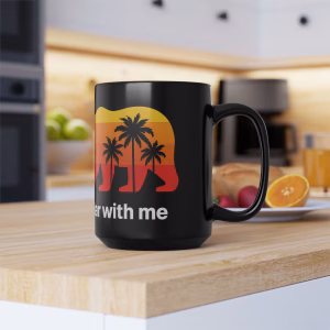 Bear With Me Coffee Mug California Sunset 15 oz - Image 5