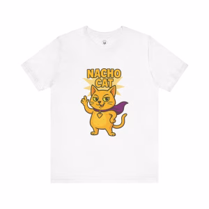 Nacho Cat Unisex Tee, Fun Graphic T-Shirt for Cat Lovers, Superhero Cat Design, Gift for Cat Owners, Perfect for Birthdays and Celebrations - Image 6