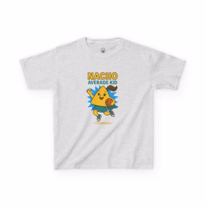 Nacho Average Kid Tee, Kids Cotton T-Shirt, Fun Summer Wear, Birthday Gift, Kids Playtime Shirt - Image 5