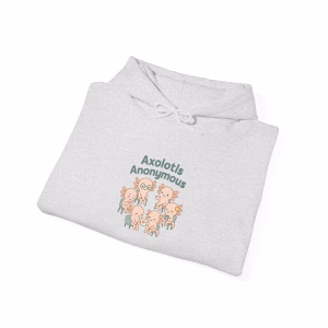 Cozy Axolotls Anonymous Hoodie, Cute Animal Sweatshirt, Gifts for Fish Lovers, Quirky Hoodie for Home, Unique Animal Apparel - Image 7