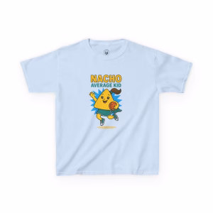 Nacho Average Kid Tee, Kids Cotton T-Shirt, Fun Summer Wear, Birthday Gift, Kids Playtime Shirt - Image 7