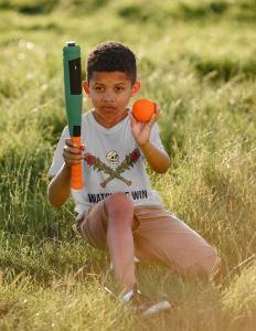 Kids Fine Jersey Tee - Watch me Win Skull & Rose Baseball Design - Image 3