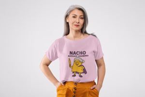 Nacho Average Grandma T-Shirt | Funny Gift for Grandma | Unisex Humor Tee | Casual Wear | Birthday Gift | Family Reunion Apparel - Image 4