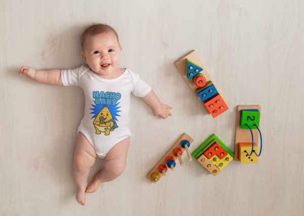Cute 'Nacho Baby' Infant Bodysuit, Baby Shower Gift, Funny Baby Clothes, Newborn Outfit, First Birthday Gift