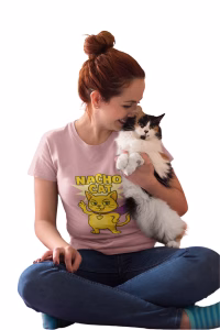 Nacho Cat Unisex Tee, Fun Graphic T-Shirt for Cat Lovers, Superhero Cat Design, Gift for Cat Owners, Perfect for Birthdays and Celebrations - Image 3