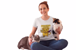 Nacho Cat Unisex Tee, Fun Graphic T-Shirt for Cat Lovers, Superhero Cat Design, Gift for Cat Owners, Perfect for Birthdays and Celebrations - Image 4