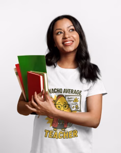 Nacho Average Teacher T-Shirt, Funny Teacher Gift, Back to School Tee, Classroom Apparel, Teacher Appreciation Day, Unisex Softstyle Shirt - Image 2