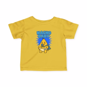Cute Infant Tee - 'Nacho Baby' Funny Baby T-Shirt, Baby Shower Gift, Infant Casual Wear, Toddler Clothes, Children's Humor Shirt - Image 5