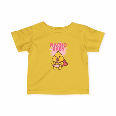 Adorable Nacho Baby Tee for Infants | Cute Baby Shirt for Baby Showers, Birthday Gift, Everyday Wear, Fun Baby Outfit - Butter, 6M
