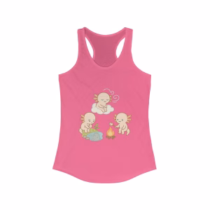 Axolotl Earth Wind and Fire Tank Top Cute Summer Fun - Image 4