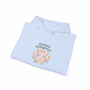 Cozy Axolotls Anonymous Hoodie, Cute Animal Sweatshirt, Gifts for Fish Lovers, Quirky Hoodie for Home, Unique Animal Apparel - Image 11