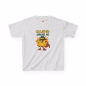Nacho Average Kid Tee | Fun Kids T-Shirt for Birthdays, Playdates, Casual Wear, Summer Parties, Gift for Boys & Girls - Image 6