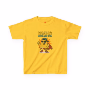 Nacho Average Kid Tee | Fun Kids T-Shirt for Birthdays, Playdates, Casual Wear, Summer Parties, Gift for Boys & Girls - Image 7