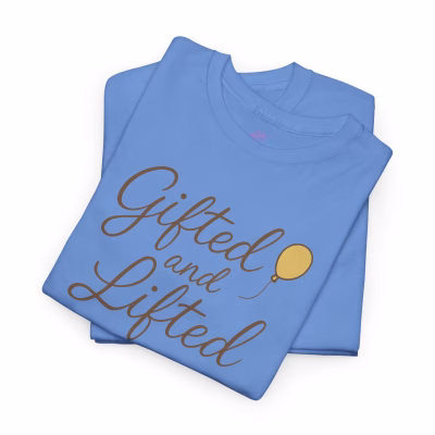 Gildan Comfort Unisex Heavy Cotton Tee - Perfect for Birthdays, Parties, Casual Wear, Gift for Friends, Everyday Comfort - Carolina Blue, L