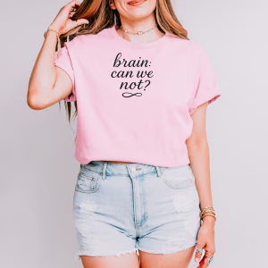 brain: can we not  anxiety comfort tee cute deep breath fun and soft - Image 5
