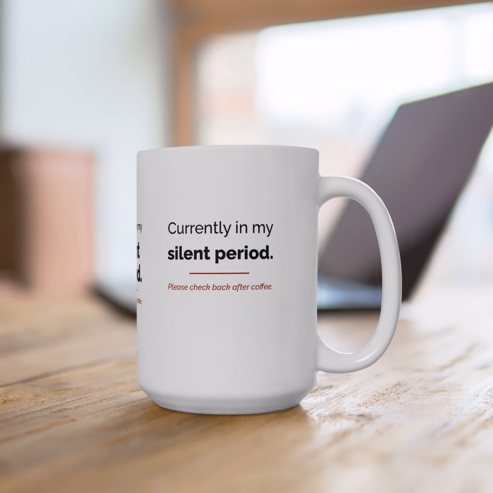 Funny ESL Teacher Mug, Silent Period Coffee Mug for ELD Teachers, Bilingual Teacher Gift, Secret Santa Coworker Gift, 15oz - Image 5