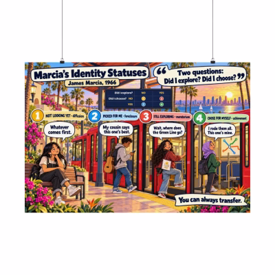 Marcia's Identity Statuses — Classroom Poster