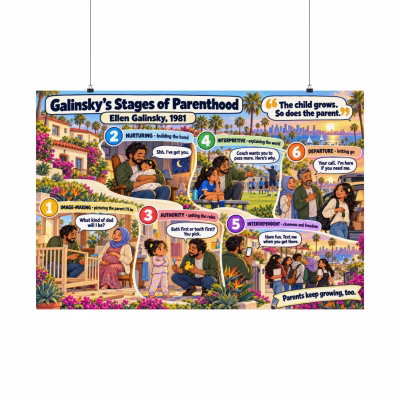 Galinsky's Stages of Parenthood — Classroom Poster